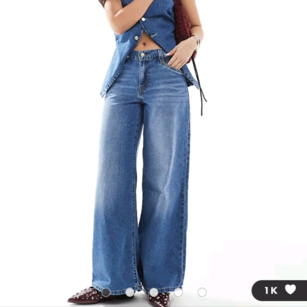 Levi's '94 baggy wide leg jeans in blue Sz 25